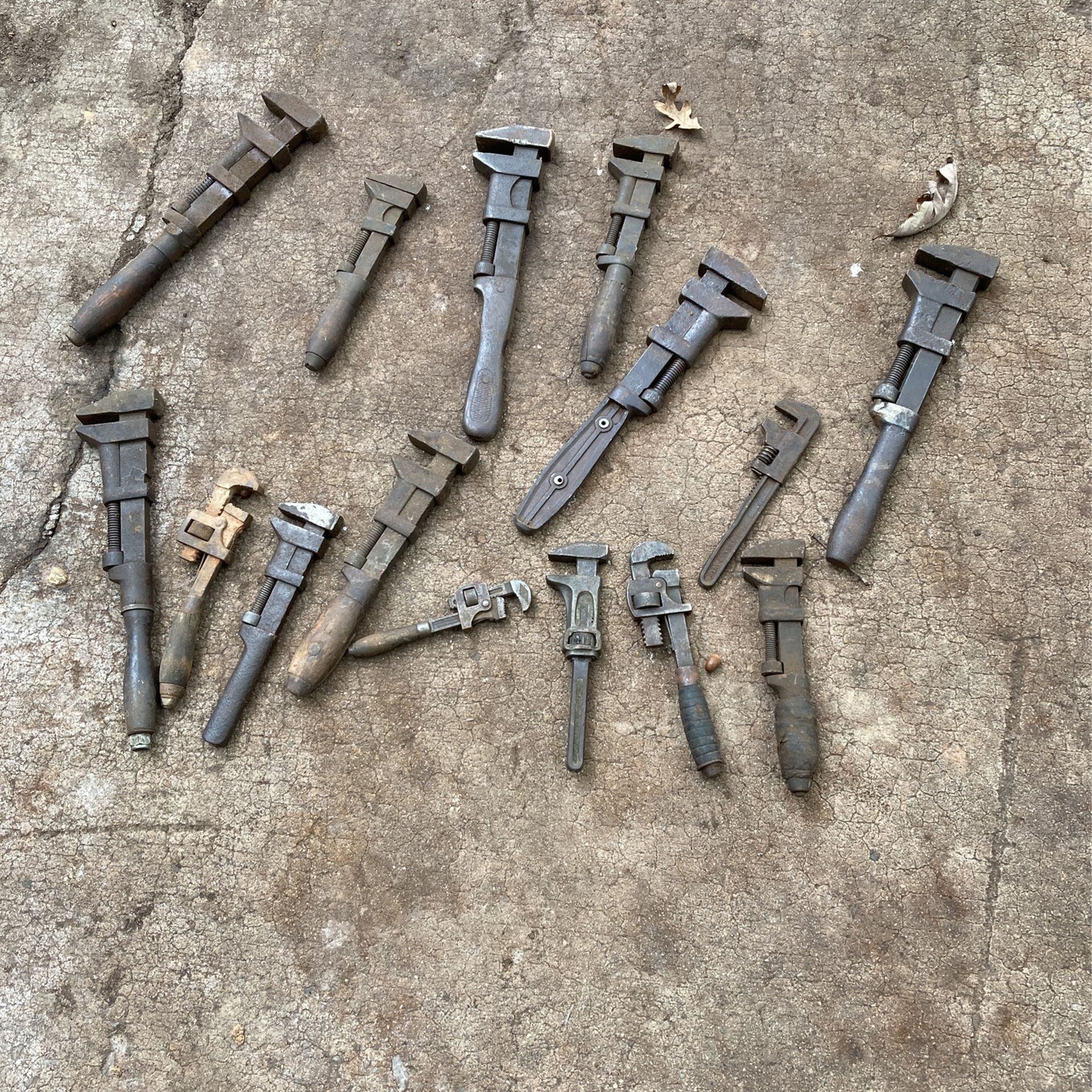 Collection Of Old Wrenches 