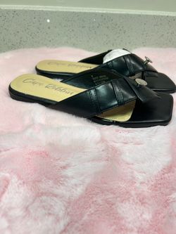 Cape Robbin Black Slide Sandals Size 7