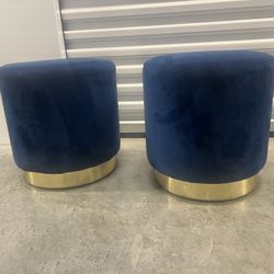 Twin Blue Ottoman