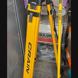 Trimble Survey Equipment, Tripod With Tribrach Base, And Pole
