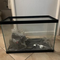 20 Gallon Tank with Filter, Top And Lights 
