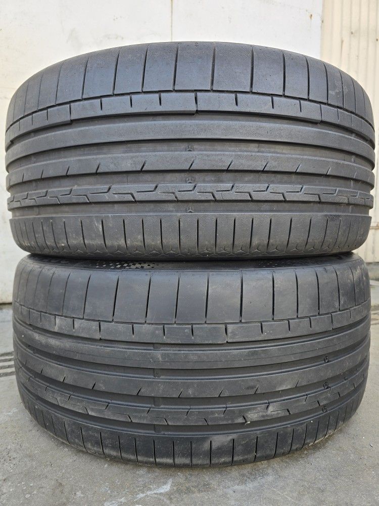 (2) 295 35 23 Continental Tires 