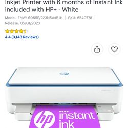 HP - ENVY 6065e Wireless All-in-One Inkjet 