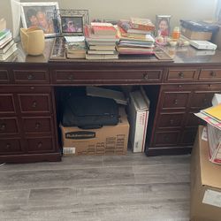 Desk And File Cabinet 