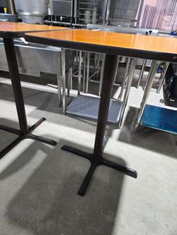 Bar Height Bistro Table with Cast Iron Base