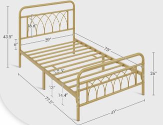 Gold twin frame