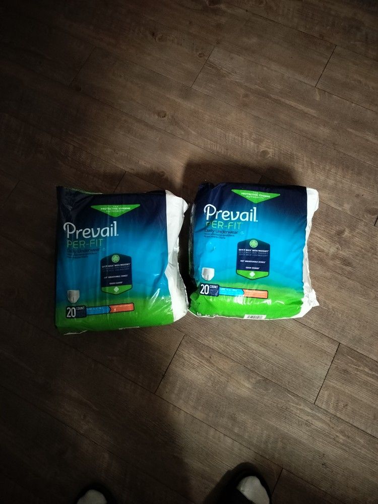 Prevail Per Fit Large 20 Count Underwears