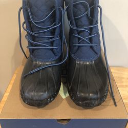 Women’s JBU By Jambu Quilted Duck Snow Boots Navy /black Size 10 Original Box