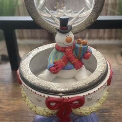 Christmas Snowman Music Box