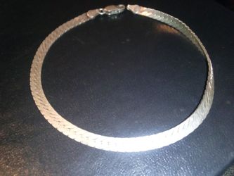 925 Sterling Silver 7.5" Herringbone Bracelet - Made in Italy -$30 Obo