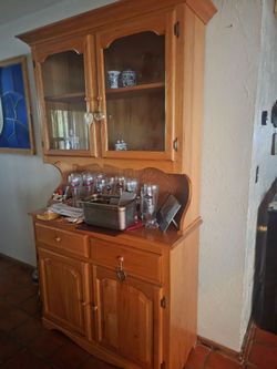 Wooden Hutch, have matching pieces too