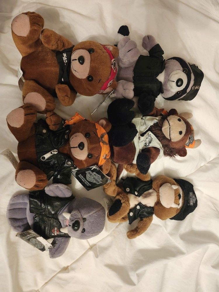 Vintage HARLEY DAVIDSON Stuffed Animals