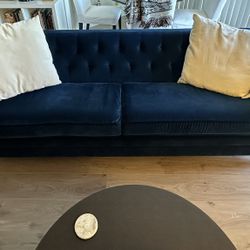 IKEA Lindome Blue Velvet Sofa for Sale in Los Angeles CA OfferUp
