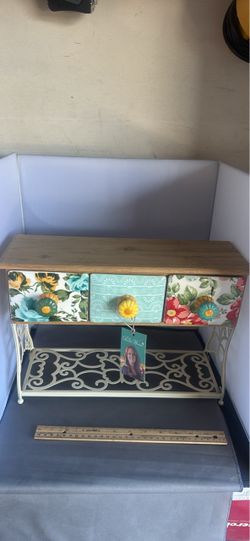 Pioneer woman flea market 3 drawer coffee mug rack / counter top organizer