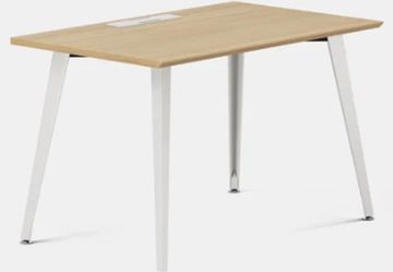 Modern Natural Wood & White Desk - $100 Each (5 Available!)