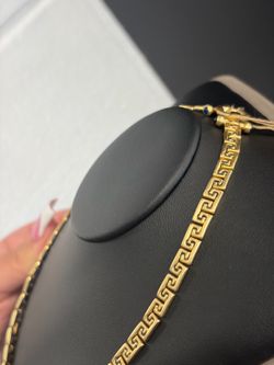 14K GREEK KEY CHAIN