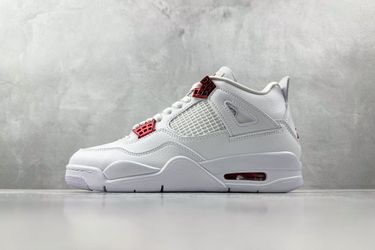 Air Jordan 4 white university red