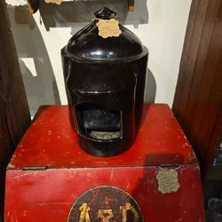 Vintage Stoneware Chicken Feeder