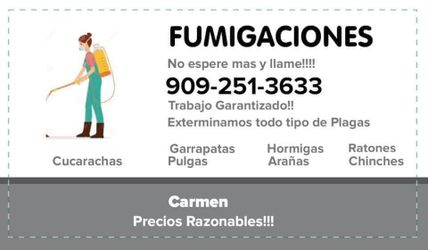 Fumigaciones Económicas!!!