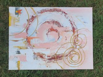 Abstract acrylic painting