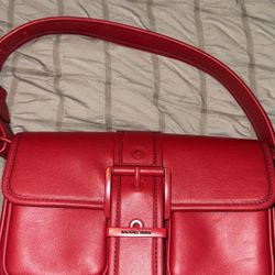 Red Over The Shoulder Michael Kors Bag $45