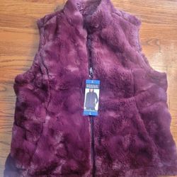Brand New Women's Nicole Miller  Reversible Vest :Large