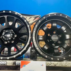 On-Sale 17” 6x139.7 Wheels & 285-70-17 NITTO Terra Grappler G3 Tires For 6 Lug Truck Suv (We Finance)