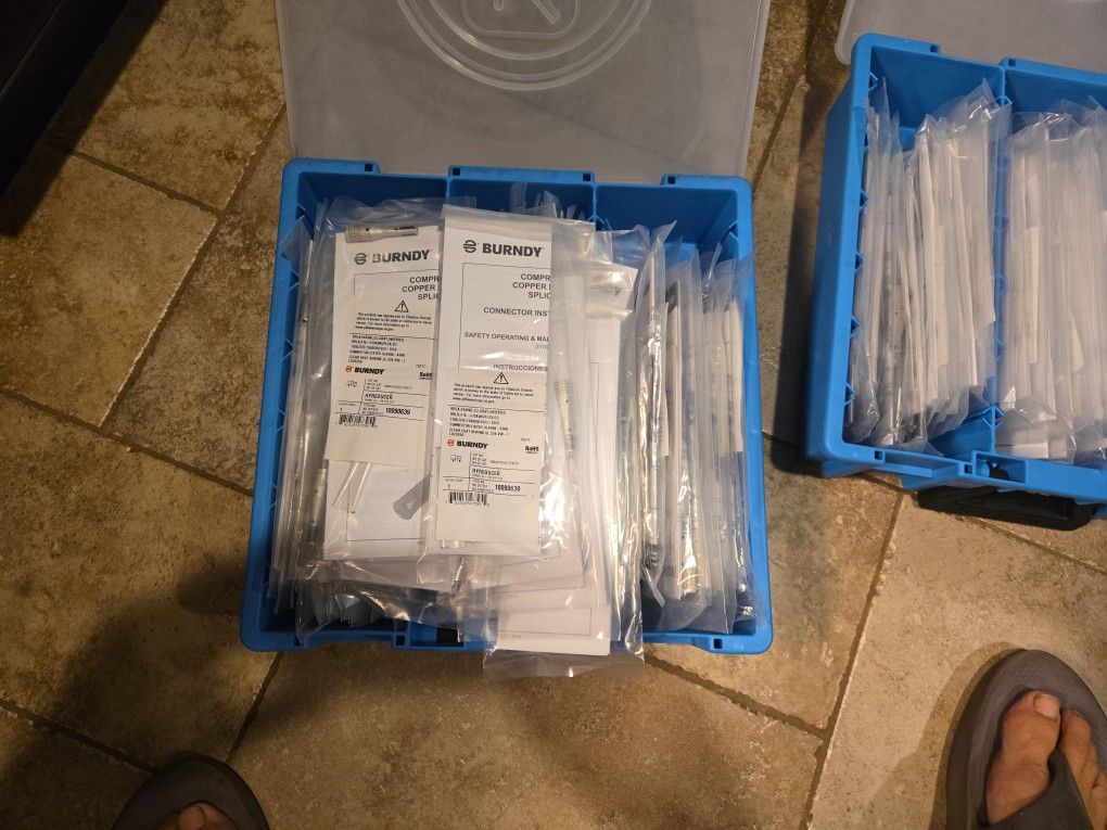 BURNDY COPPER COMPRESSION SPLICERS