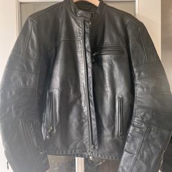 Roland Sands Ronin Leather Motorcycle Jacket, Black, Large 