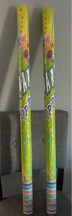2 new $5 each large confetti cannon poppers…These are not fireworks they twist to pop