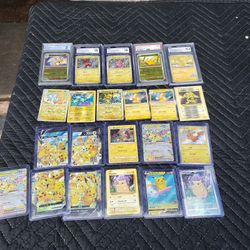 Electric Pokémon Cards Collection Pikachu & More. All for $1500 no 50% off. I do take offers. No sad story PLZ. Trade & Cash welcome Black Label 10  