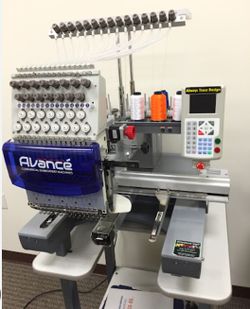 Advance 15 Needle Commercial Embroidery Machine.