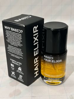 BASED Hair Elixir Oil 1oz Non Toxic Shine Heat Protect Frizz Serum