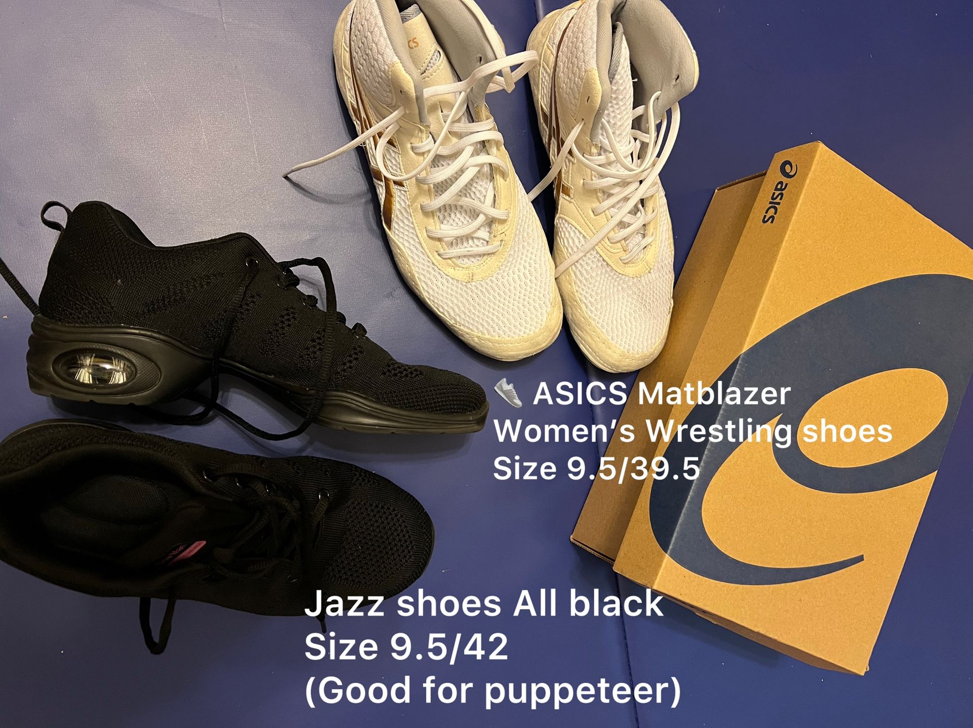 Jazz Dance Shoes (Black, Size 9.5/42)