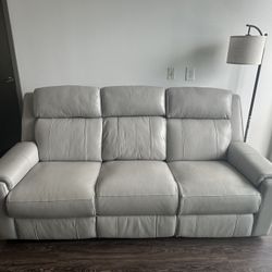 Power Reclining Sofa Leather