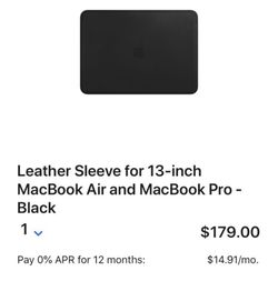 MacBook Air / MacBook Pro Leather Sleeve