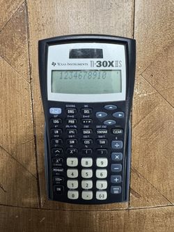 Texas Instruments TI-30XIIS Scientific Calculator, Black with Blue Accents