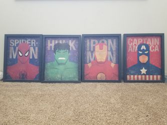 Marvel Super Hero Framed Pictures