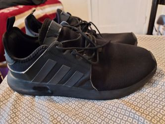 ADIDAS MENS BLACK KNIT ATHLETIC RUNNING SHOES size 11 comfortable