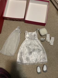 American girl fancy frost ball gown