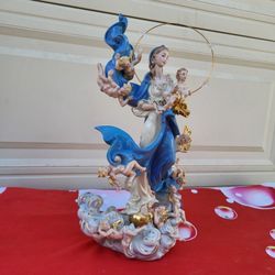 Limited Edition Franklin Mint Mary of Queen Heaven Figurine Statue