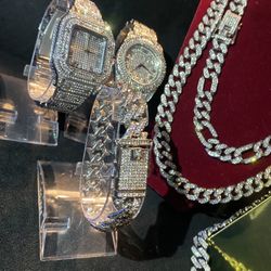 Golden Box Pack Six Pieces 20 Inch And 24 Inch Lab Ice Stone, Silver White