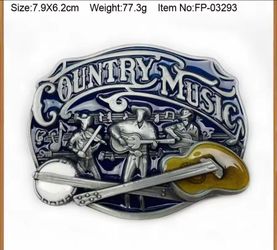 Western cowboy cowgirl Country music belt buckle SHIPPING AVAILABLE