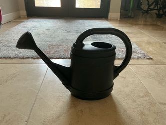 Black Plastic Watering Can