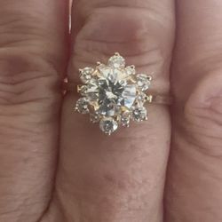 💎 Stunning 0.98ct H-SI Diamond Ring | 18K Gold | Jeweler Verification Welcome
