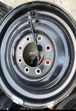 16.5x8.25” H1 Hummer Steel Rims