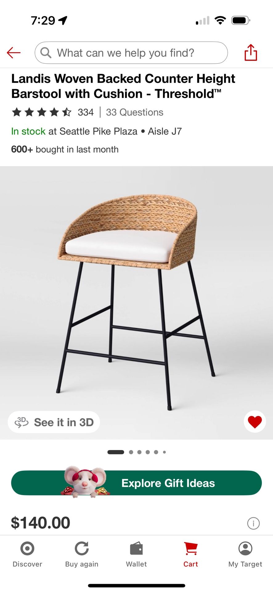 Counter Height Barstool Set