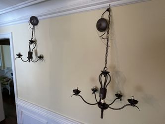 Bronze Finish Chandeliers