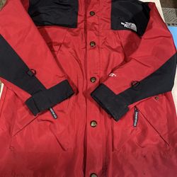 The North Face men's size S rare red jacket no  hood 