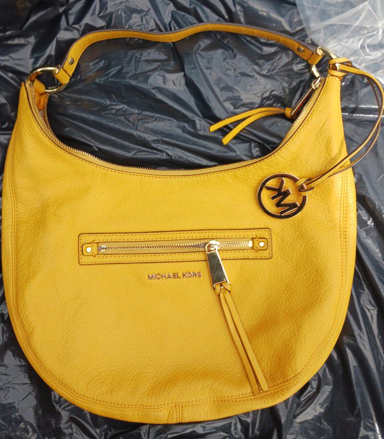 Yellow Micheal Kors Handbag 